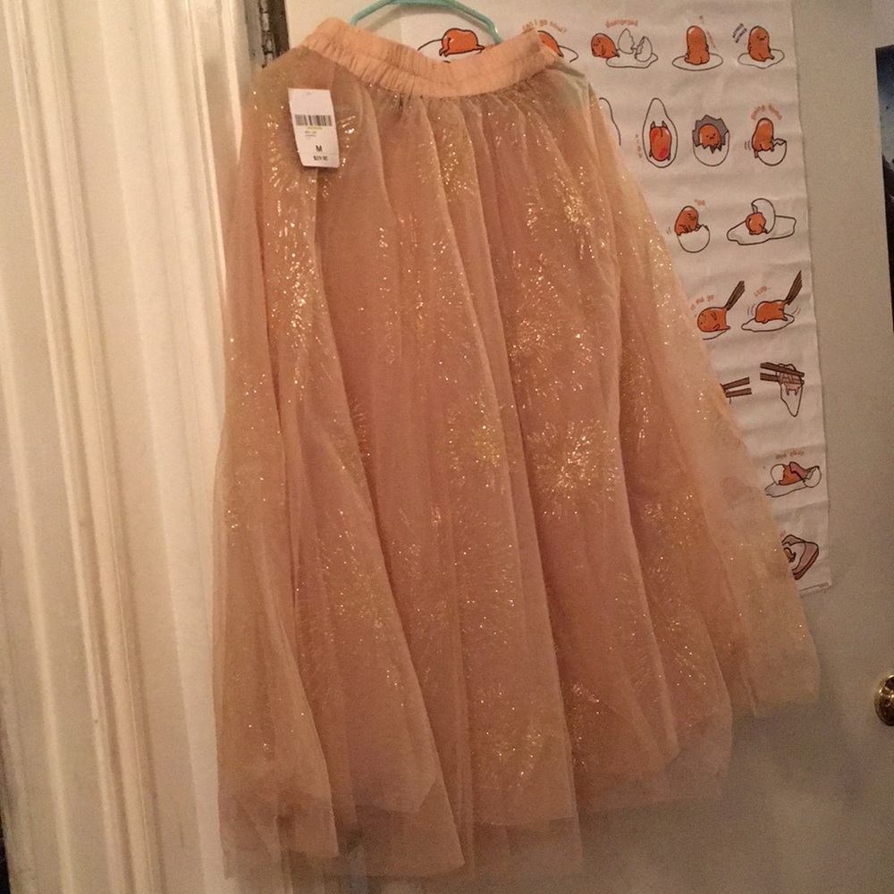 Forever 21 see through exploding glitter skirt